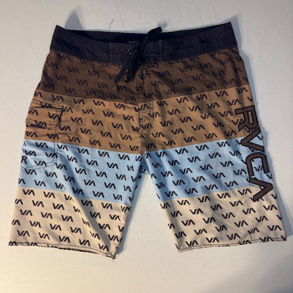 RVCA Artist Network Program Embroidered Board Shorts, Men's 36 Rare RVCA Design